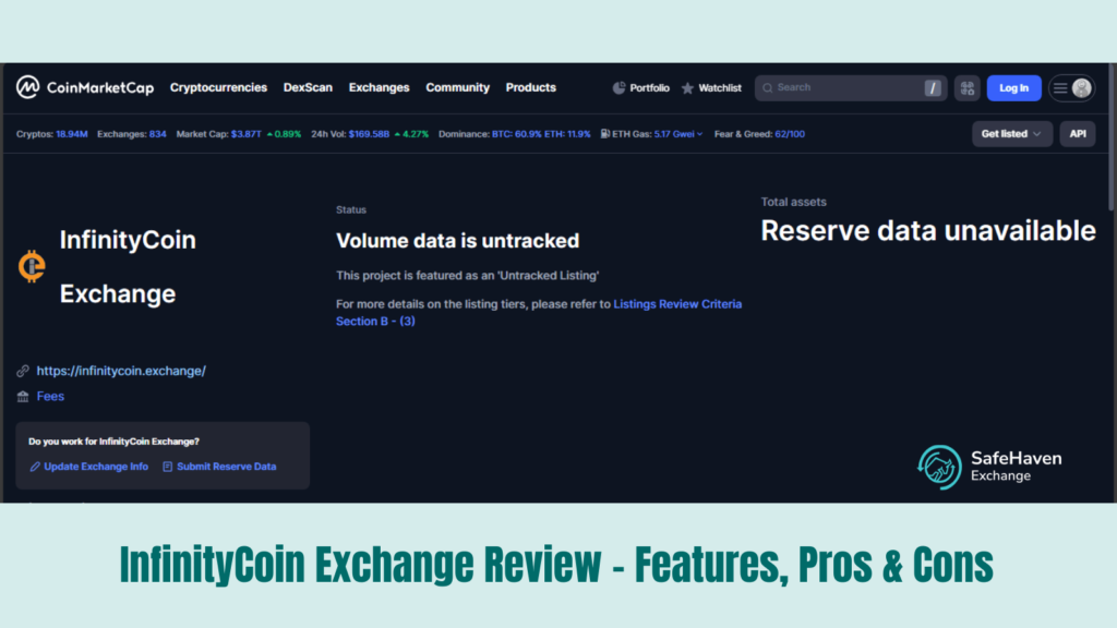 InfinityCoin Exchange Review