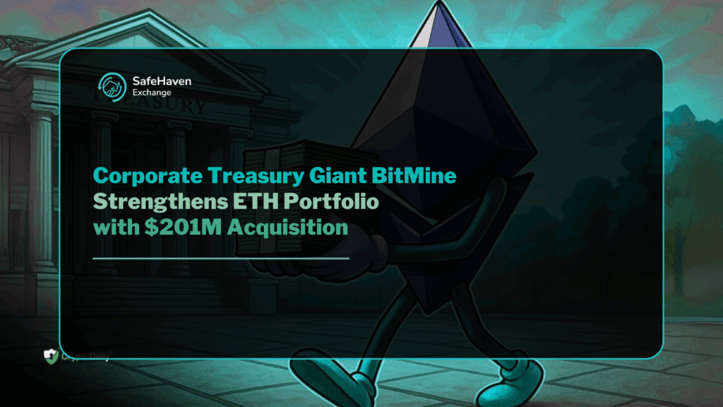 Corporate Treasury Giant BitMine Strengthens ETH Portfolio with $201M Acquisition